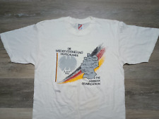 Camiseta 1990 reunificação alemã vintage mapa da Alemanha M/L unidade política leste oeste comprar usado  Enviando para Brazil