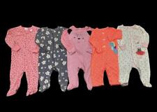 Baby Girl 0-3 Months 3 Months Carter's Cotton Sleeper Pajama Lot Bundle for sale  Shipping to South Africa