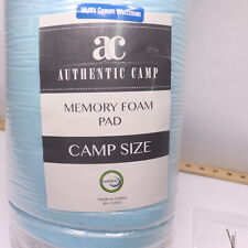 Used, Authentic Camp Camping Mattress Memory Foam Blue - Camp Size for sale  Shipping to South Africa