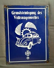 stara reklama blachy stalowej, emaliowana tabliczka, Volkswagen, 2WK, IIWK, używany na sprzedaż  PL
