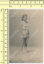 Maiô abstrato mulher pose praia moda senhora retrato feminino foto vintage comprar usado  Enviando para Brazil