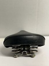 Vintage Huffy Viscount Bicycle Saddle Bike Seat 7 Long  Dual Short Spring Black for sale  Shipping to South Africa