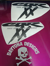 CBR XX 1100 SIDE FAIRING CUSTOM PAIR BLACK & SILVER GRAPHICS DECALS STICKERS for sale  Shipping to South Africa