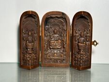Usado, A Antiga Coleção de Escultura em Buxo Delicate Dover Três Nichos de Buda Abertos comprar usado  Enviando para Brazil