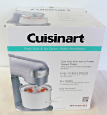 Cuisinart 1-1/2 Quart Open Box Fresh Fruit & Ice Cream Maker Attachment for sale  Shipping to South Africa