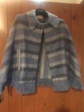 Blue cape poncho for sale  MANCHESTER