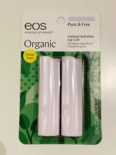 EOS Organic Lip Balm Flavor Free 2 PACOTES, usado comprar usado  Enviando para Brazil