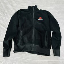 Massey Ferguson Tractor Collection Black Zip Up Fleece Jacket Coat Size Large, used for sale  Shipping to South Africa