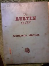 austin seven workshop manual for sale  PORT ISAAC