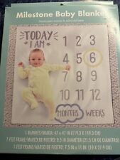 Baby Monthly Milestone Blanket - Baby Shower Gift for sale  Shipping to South Africa