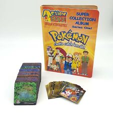 Käytetty, Pokemon Action Flipz 80 Cards & 18 Stickers To Choose From (ArtBox, 1999) myynnissä  Leverans till Finland
