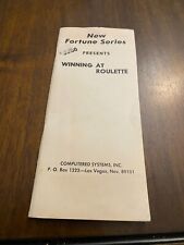 Winning roulette 1970 for sale  Las Vegas