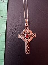 Silver garnet celtic for sale  MANSFIELD