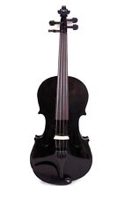 Nova viola 16 polegadas tamanho completo madeira de bordo acessórios de ébano estojo de viola preta arco de viola comprar usado  Enviando para Brazil