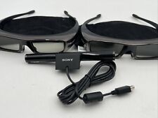 Sony 2 Pairs of 3D Glasses TDG-BR100 With 3D Transmitter Unused Open Box for sale  Shipping to South Africa