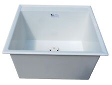 PROFLO PFLT2522D Single Basin Drop-in Composite Laundry Sink 24-1/2" White for sale  Shipping to South Africa