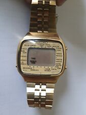 Relógio de pulso masculino vintage Seiko World Time A708-5000 quartzo digital comprar usado  Enviando para Brazil