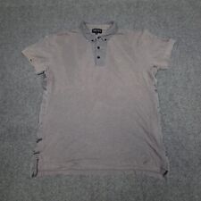 Camisa polo masculina Emporio Armani GRANDE cinza golfe gola algodão tamanho XL comprar usado  Enviando para Brazil