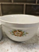 Vintage Hall Pottery Dessert Rose White 6 1/4" Mixing Bowl Made in USA, used for sale  Shipping to South Africa