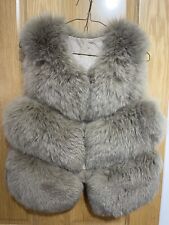 fox fur gilet for sale  HEREFORD