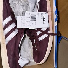 Adidas gazelle maroon for sale  CHESTERFIELD