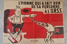 Affiche anti communiste d'occasion  Saintes