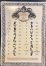 Enochian alphabet poster for sale  Shipping to Ireland