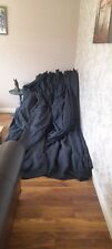 Huge Country House Pleated Blue Curtains 8ft W By Over 8ft Long Heavy Lined  for sale  Shipping to South Africa