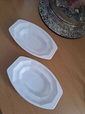 White plastic microwavable for sale  HITCHIN