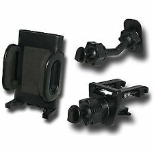 Verizon Universal Cell Phone Vent & Adhesive Car Mount Holder Combo - Black, used for sale  Newburgh