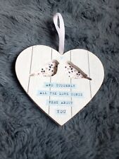 Hanging Bird Heart Sign For Indoor Decoration  for sale  Shipping to South Africa