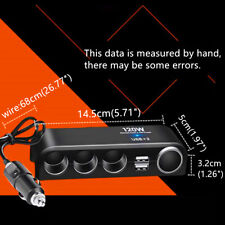 2x USB 4Way Multi 12V Encendedor de Automóvil Enchufe Divisor Cargador Adaptador de Alimentación segunda mano  Embacar hacia Argentina