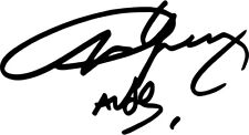 Autógrafo Angus Young Signature Guitarrista de Rock Músico CALCOMANÍA DE VINILO metal duro segunda mano  Embacar hacia Mexico