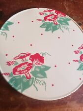 Vintage Tin Hot Mat, Trivet, Hot Plate 1950s Petunia  Flower  for sale  Shipping to South Africa