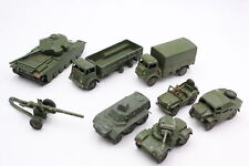 8 x Vintage DINKY Military Diecast Models Inc. Centurion Tank, 10 Ton Army Truck for sale  LEEDS