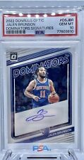 Used, Jalen Brunson 2022-23 Donruss Optic Dominators Signatures /99 SP Auto PSA 10 for sale  Shipping to South Africa