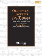 Orchestral excerpts timpani for sale  USA