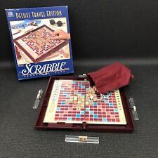 Scrabble Deluxe Travel Edition Milton Bradley Portable Folding Game for sale  Rancho Cucamonga