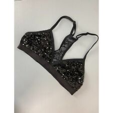 Victoria's Secret ROSA feminino grande triângulo de lantejoulas pretas racerback bralette, usado comprar usado  Enviando para Brazil