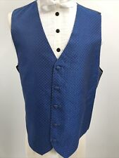 Used, Doni Barassi Men's Polyester V Neck Sleeveless 5 Button Blue Tuxedo Vest Size L for sale  Shipping to South Africa