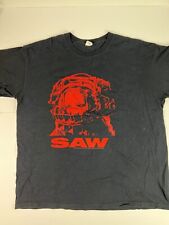 Camisa de colección 2004 Saw Movie promoción talla XL negra rompecabezas película de terror de miedo segunda mano  Embacar hacia Argentina