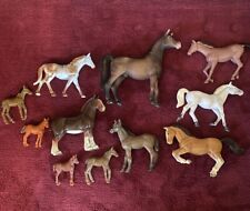 Lot Of 11 Toy Plastic Horses, used for sale  Shipping to South Africa