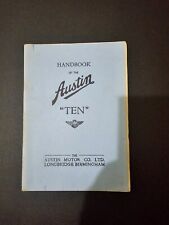 Handbook autin ten for sale  BRISTOL