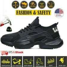 New Mens Safety Shoes Waterproof Sneakers Indestructible Steel Toe Work Boots, used for sale  Shipping to South Africa