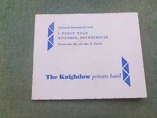 Vintage knightlow private for sale  STAFFORD