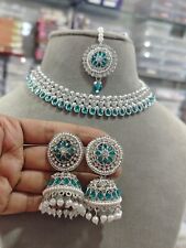 Conjunto de brincos de colar de noiva Kundan folheados a ouro indiano Bollywood comprar usado  Enviando para Brazil