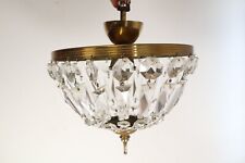 Vintage brass crystal for sale  SOUTHSEA