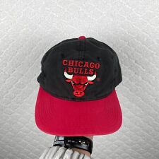 Vintage 90s Chicago Bulls Faded Snapback Hat Cap Black One Size Fits NBA USA for sale  Shipping to South Africa