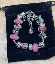 Pink charm bracelet for sale  High Point