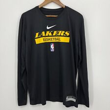 Camiseta Nike Mangas Largas Para Hombre XL Negra Los Angeles Lakers NBA Logotipo de Baloncesto segunda mano  Embacar hacia Argentina